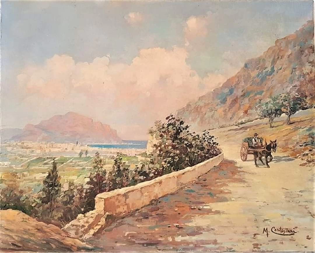 Ritorno dai campi nei pressi di Palermo